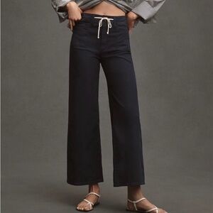 Paige Ari Tie-Waist High-Rise Wide-Leg Jeans 25P